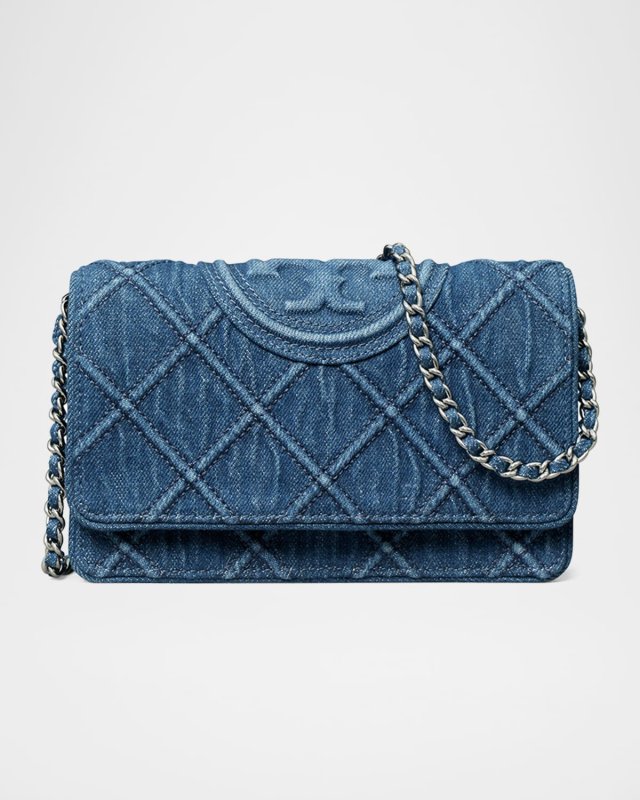 Fleming Denim Wallet on Chain
